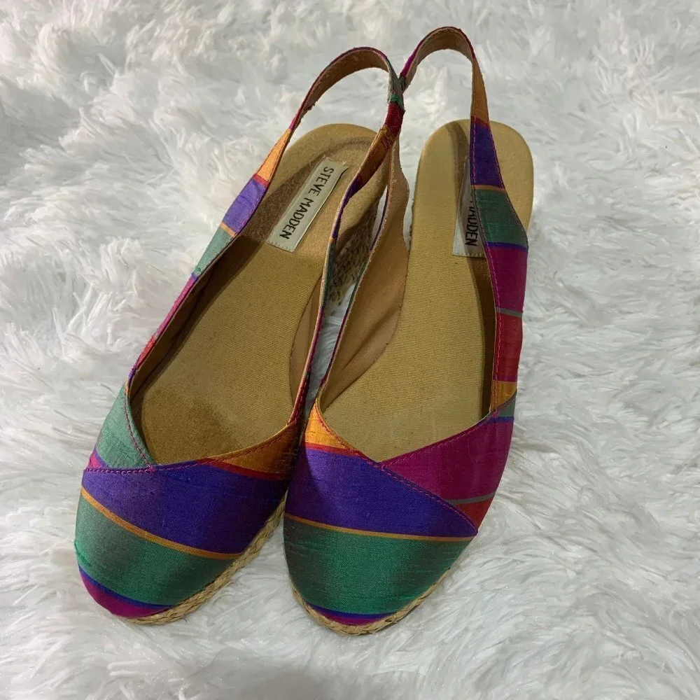 Steve Madden P-Katy Multicolor Espadrilles 8M